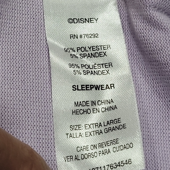 NWT XL DISNEY Graphic "Best Nightmare Ever" Long Sleeve Pajama Shirt - Picture 6 of 7